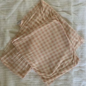 SOLLY BABY wrap - light pink gingham